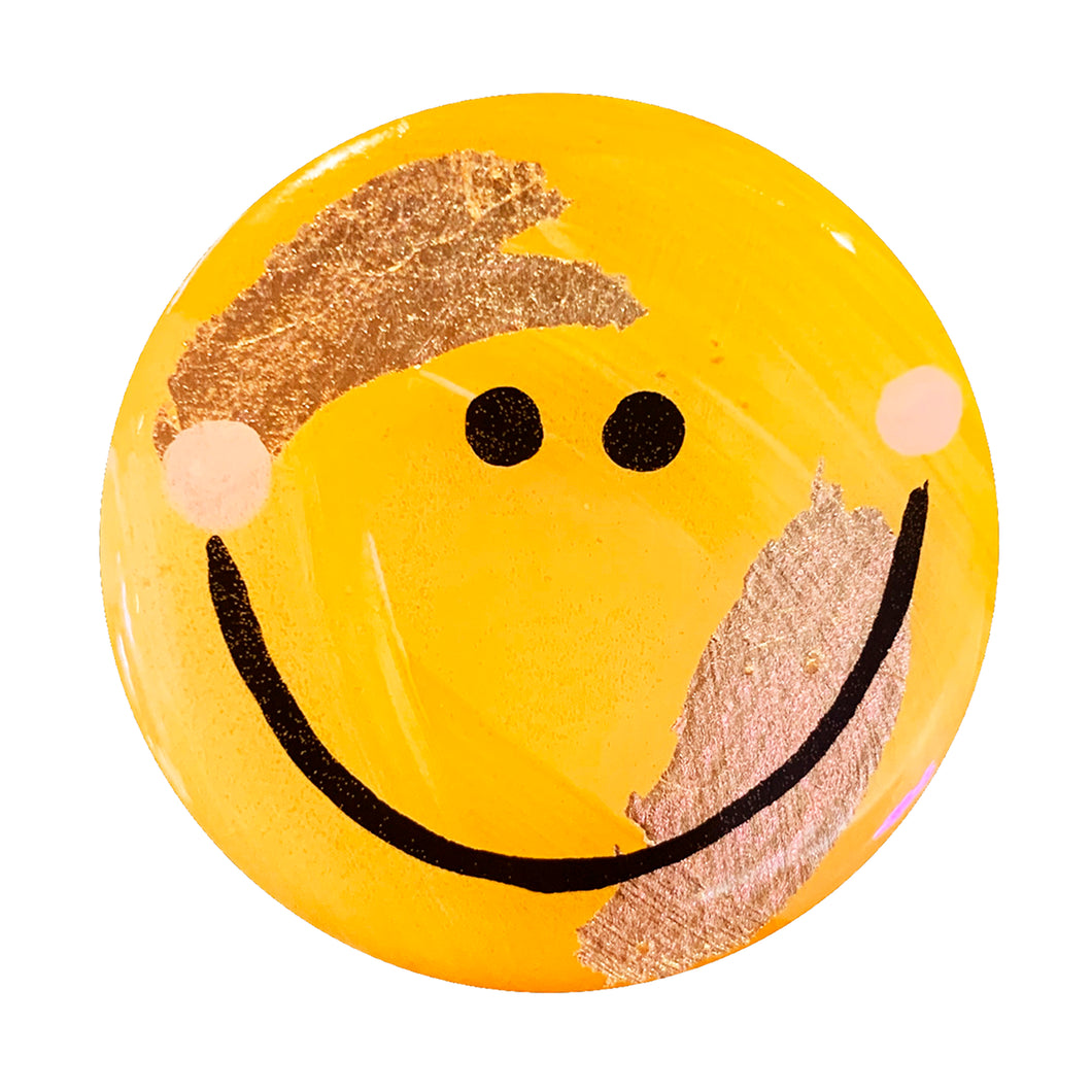 HAPPY FACE YELLOW HOLDER